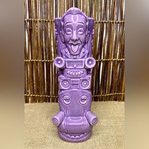 Pee Wees Playhouse Tiki Totem Geeki Tikis Mug Purple Hand Painted Paul Reubens